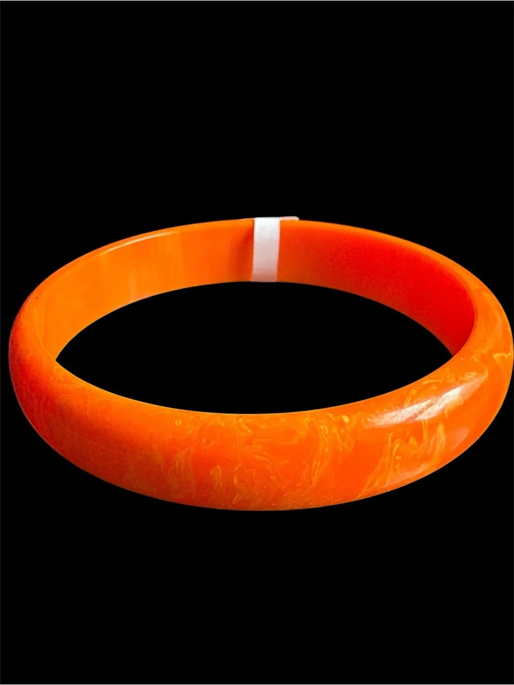 Orange Tangerine Bakelite Bangle Bracelet